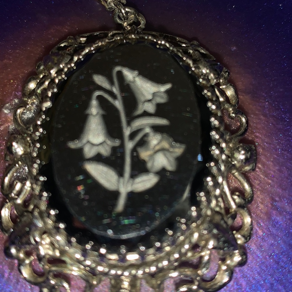 Large silver plated pendant